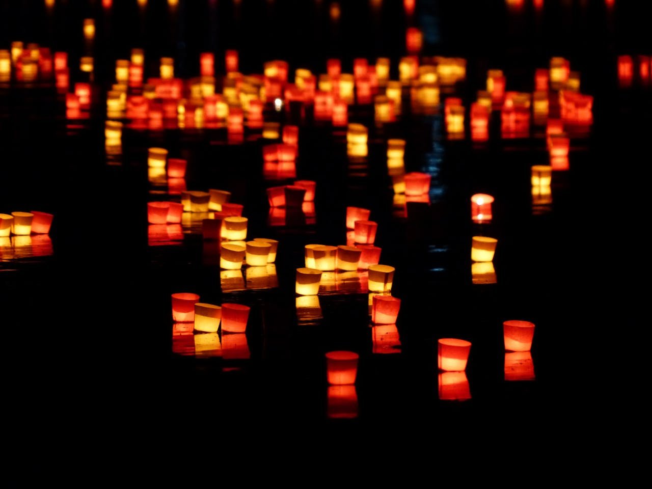 velas flotantes